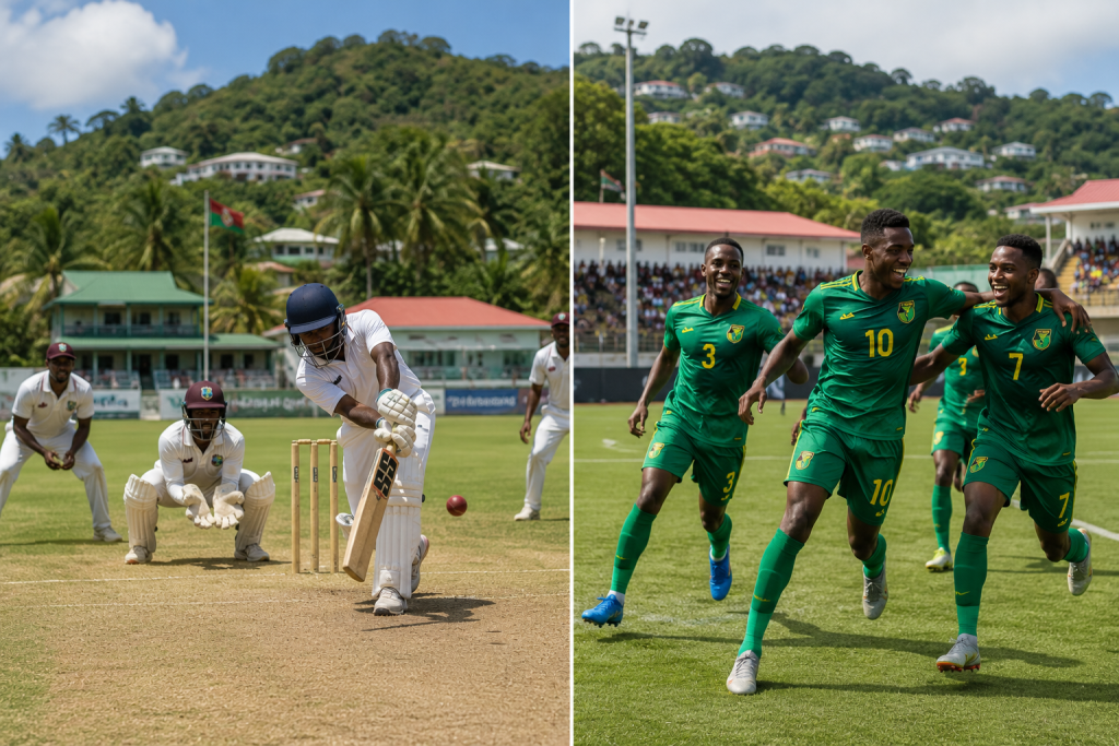 Cricket Soccer Football Players