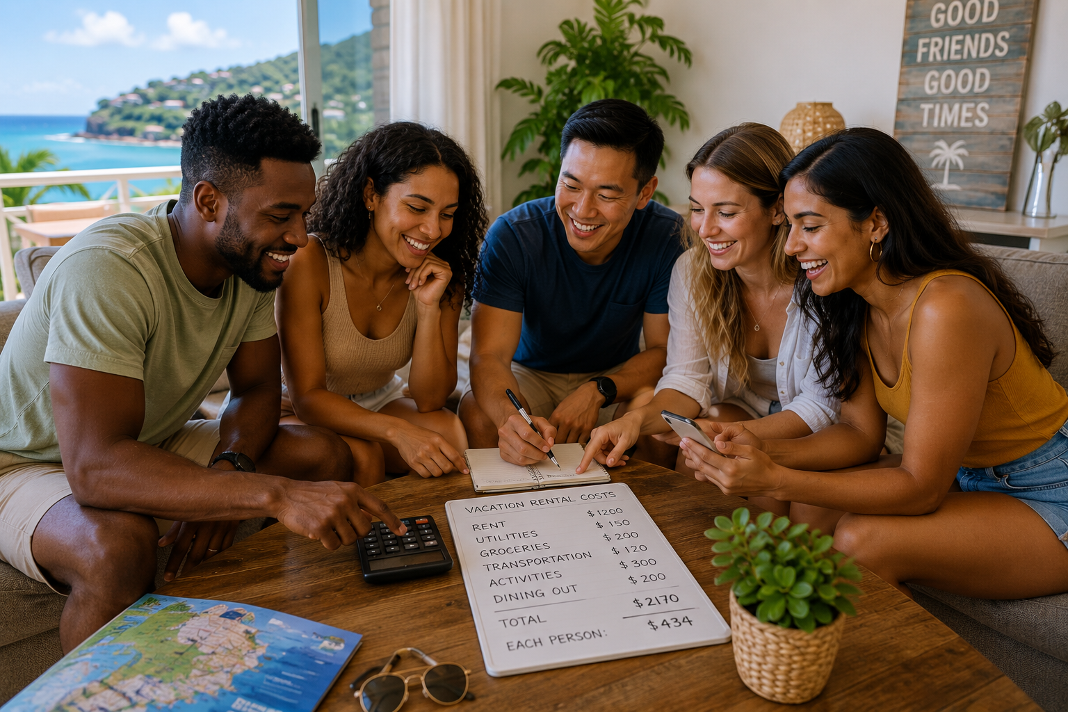 Vacation Rental Split Payment Calculator